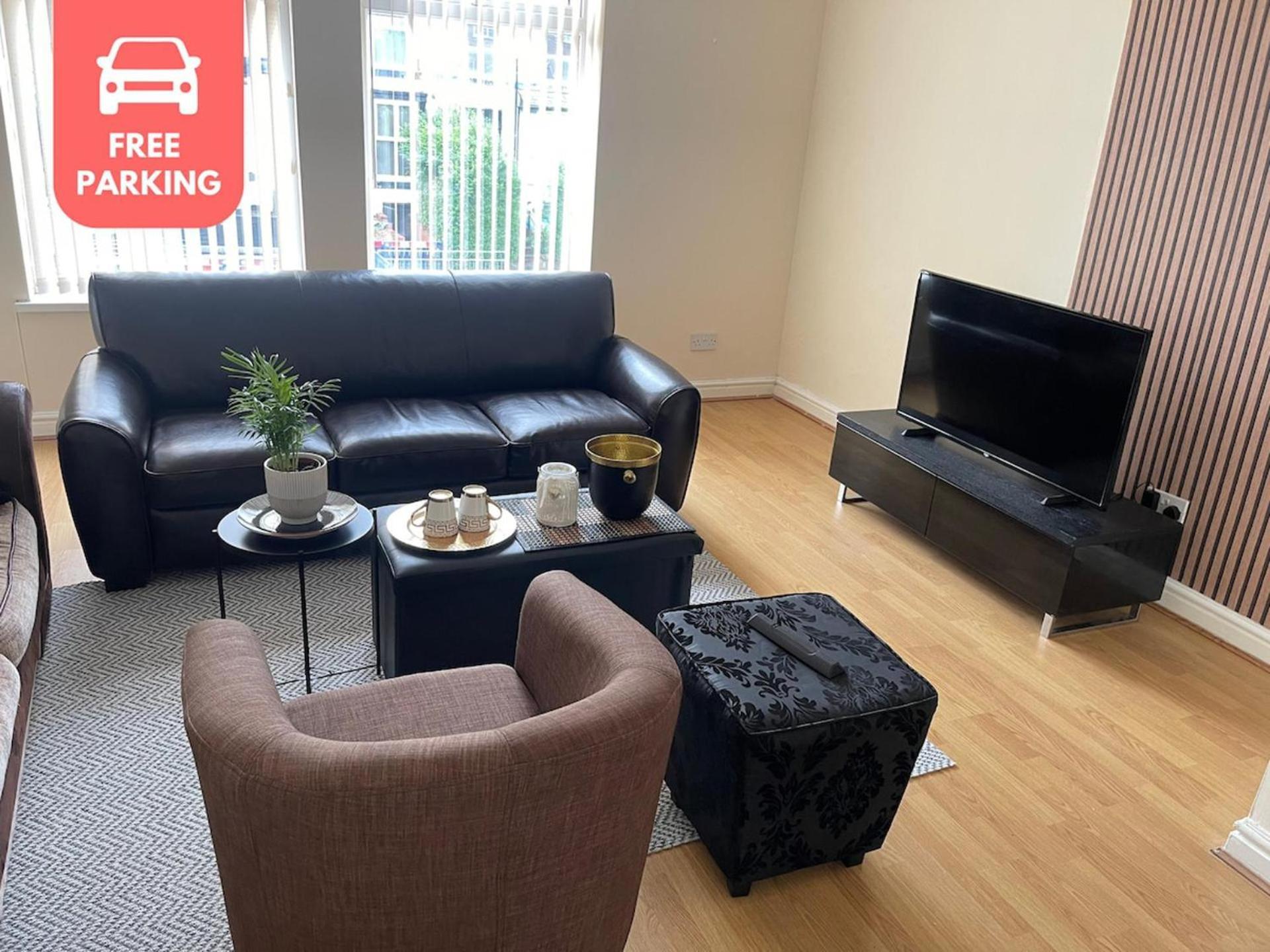 Stylish 1-Bed Apt - Sleeps 4 - Parking - Wifi Manchester Exteriér fotografie